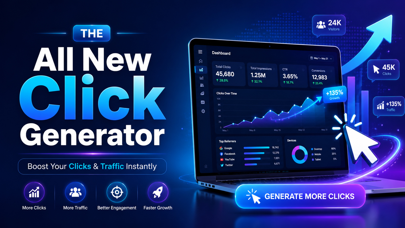 The All New Click Generator – Boost Your Clicks & Traffic Instantly