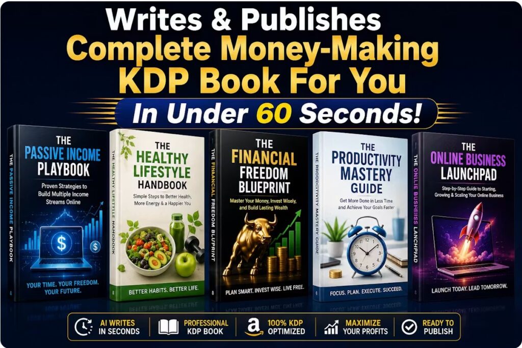 Learn how to build a profitable KDP business on autopilot. Create, publish, and generate passive income with Kindle Direct Publishing